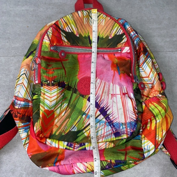Kipling Colorful Patterned Backpack - Picture 8 of 9
